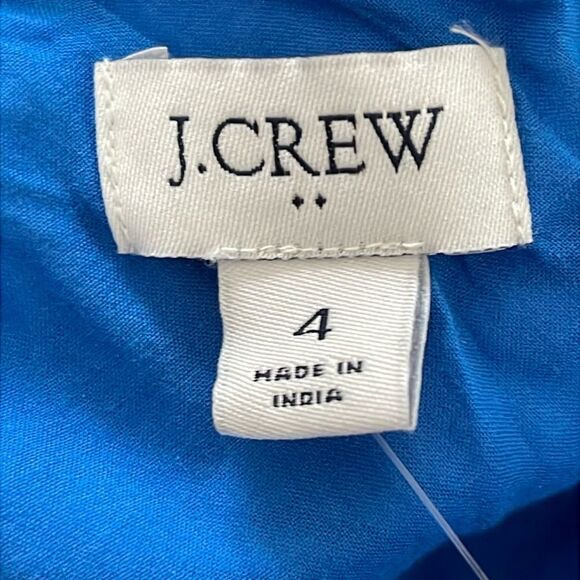 J Crew Factory NWT One Shoulder Midi Dress Size 4 in Santorini White - Picture 5 of 6